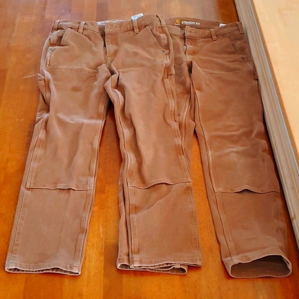 Carhartt size 6 crawford double knit knee khaki's